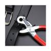 1PCS Eyelet Hole Puncher Leather Belt Hole Punch Plier Revolve Sewing Machine Bag Setter Tool Watchband Household leathercraft view 4