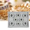 Bracelet Beading Display Board,Flocked Bead Board Bracelet Design Board Bracelet Beading Jewelry Organiser Tray Craft Tool Bracelet Measuring Board view 2