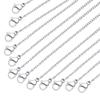 Stainless Steel Chain Bulk: LUCKYPADS Silver Chain Necklace Pack 1.5 mm Thin Chains 35 Pack Silver Cable Chains for Necklace Making (17 Inches) view 1