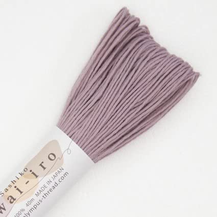 Sashiko Thread - Solid & Variegated Threads - 20m & 40m Skeins (A6 Dusty Pink (Soft Plum))