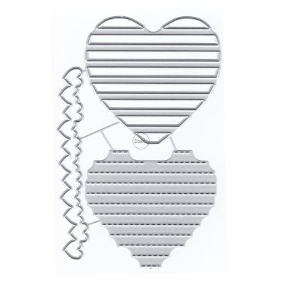 DzIxY Love Combination Card Metal Cutting Dies for Card Making Kit Embossing Paper Die Cuts Scrapbook Machine Stencils Storage Pockets Supplies