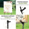 VAIIGO 63" Display Easel Stand - 2Packs Art Easels for Wedding Sign Poster Stand Folding Floor Adjustable Metal Black Easel Instant Tripod Easel for Painting Wedding Welcome Sign Stand view 3