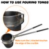 Nelyrho 6KG Propane Melting Furnace Kit with Two Crucible Tongs, Full Stainless Steel Foundry Klin Oxygen Torch Smelting Gold Silver Copper Aluminum Metal Recycle 2700 view 4