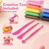 CiaraQ Air Dry Clay Kit 36 Colors Modeling Clay with Sculpting Tools for Crafting & DIY Projects, Creative Gift for Easter, Halloween, and Christmas view 3