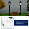 Create idea 20PCS Miniature Street Light Model OO HO Scale Railway Train Lamp Post 1:100 Scale 3V Pathway Lantern Post for Model Building Accessories 7cm Height view 2