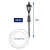 Create idea 20PCS Miniature Street Light Model OO HO Scale Railway Train Lamp Post 1:100 Scale 3V Pathway Lantern Post for Model Building Accessories 7cm Height view 4