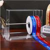 Craft Room Organiser Display Display Stand Clear Acrylic Crafts Ribbon Organizer Box, Desktop Wrap Ribbons Storage Rack Holder, Vinyl Roll Dispenser Display Stand, Transparent Shelf ( Size : 10.2X6.3X view 1