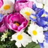 Factory Direct Craft Ivory, Pink and Blue Artificial Iris, Daisy, and Anenome Bouquet for Spring Arrangements and Summer Displays view 3