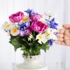 Factory Direct Craft Ivory, Pink and Blue Artificial Iris, Daisy, and Anenome Bouquet for Spring Arrangements and Summer Displays view 4