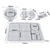 5 Piece Silicone Molds - Large Rolling Ashtray and Resin Grinder Mold with Efficient Spikes and Storage view 2