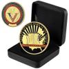 Challenge Coin, Thank You for Your Service, Veteran Challenge Coins, Military Commemorative Coin with Display Box, Veteran Gifts view 1