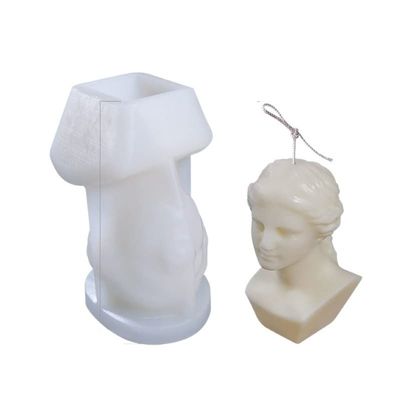 NCKPRO 3D Large Venus Silicone Candle Mold DIY David Aromatic Candle Making Resin Soap Mold Craft Supplies Gifts Home Decor (Color : A)