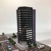 BENME SHF Scale Modern Office Building Plastic Model-1:300 (Silver) view 1