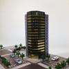 BENME SHF Scale Modern Office Building Plastic Model-1:300 (Silver) view 2