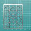 XMZZMX Geometric Background Plate Metal Cutting Dies for Card Making, Paper Embossing Die-Cuts Sets, DIY Scrapbooking Photo Album Arts Crafts Templates, Stencils for Holiday Christmas Decoration view 2