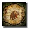 Epic Graffiti 'Welcome Lodge Bear' by Lightbox Journal, Canvas Wall Art, 40"x26" view 1
