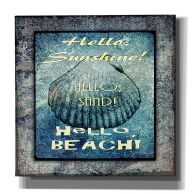 Epic Graffiti 'Hello Beach' by Lightbox Journal, Canvas Wall Art, 12"x16"