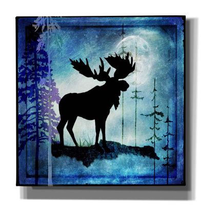 Epic Graffiti 'Midnight Moose' by Lightbox Journal, Canvas Wall Art, 54"x40"