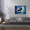 Epic Graffiti 'Midnight Moose' by Lightbox Journal, Canvas Wall Art, 54"x40" view 3