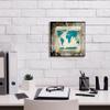 Epic Graffiti 'Sea Map II' by Lightbox Journal, Canvas Wall Art, 12"x12" view 3