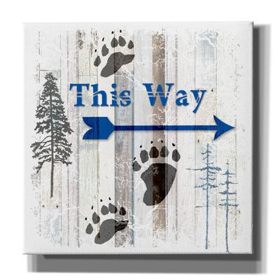 Epic Graffiti 'The Blue Moose - This Way II' by Lightbox Journal, Canvas Wall Art, 40"x54"