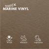 Marine Vinyl Fabric, Upholstery Faux Leather, Outdoor Boat Automotive, DIY and Crafting Pleather - One Foot 12"x54" (Mushroom) view 2