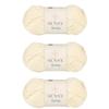 3 Skeins of Sensy Roving Yarn, 3.5 oz, 132 Yards, Gauge 5 Bulky (Creamy) view 1