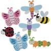 Bug Foam Stickers - Bee, Butterfly, Dragonfly, Ladybug, Caterpillar for Spring Crafts, Scrapbooks, Glitter - 150 Pieces view 1