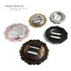 Cowboy Craft Slotted Concho Western Leathercraft Saddle Headstall Art Belt Biker Tack Scalloped Slot Conchos 1-1/2", Pack of 10 PCS (Antique Gold) view 2