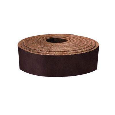 European Leather Work 8-9 oz. (3.2-3.6mm) Vegetable Tanned Leather Belt Blanks Size: 3-3/4"x60" | Dark Brown Color | Full Grain Cowhide Leather Belt Straps/Strips for Tooling, Carving, Stamping