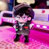 niannyyhouse 20cm Plush Doll Clothes Hat Vest T-Shirt Pants Glasses Necklace Shoes Doll Accessories (Black, 20cm) view 3