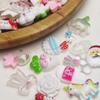 LibiIine 100pcs Mix Lots White Flatback Resin Buttons Flat Back Scrapbooking Resin Flatback Craft (White) view 2