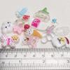 LibiIine 100pcs Mix Lots White Flatback Resin Buttons Flat Back Scrapbooking Resin Flatback Craft (White) view 3