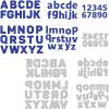 BENECREAT 5 Styles Alphabet Cutting Dies, 26 Letter Dies Uppercase Lowercase Letters Number Carbon Steel Embossing Stencils for DIY Scrapbooking, Card Making, 0.8mm Thick view 1