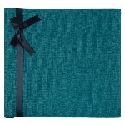 Recollections Teal Mega Scrapbook with Ribbon