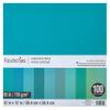 Recollections 100 Sheets Teal Palette 12 x 12 Cardstock Paper - Acid and Lignin Free Paper for Scrapbooks, Arts & Crafts - 1 Pack view 1