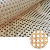 Natural Rattan Cane Pole Wrap Webbing Roll, Caning Material Fabric for Furniture, Open Pre-Woven Wicker Cane Webbing Net, Woven Rattan Sheets for Decor Chair Cabinet Ceiling Caning DIY Projects (Size view 1