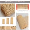 Natural Rattan Cane Pole Wrap Webbing Roll, Caning Material Fabric for Furniture, Open Pre-Woven Wicker Cane Webbing Net, Woven Rattan Sheets for Decor Chair Cabinet Ceiling Caning DIY Projects (Size view 4
