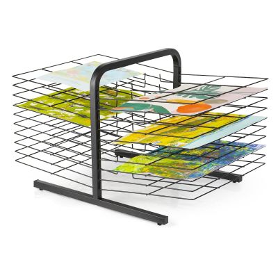 BELUND Art Classroom Paint Drying Rack Fine Art 20-Tier Metal Artwork Storage Display Rack, Strong Coating Design, Great for Schools and Art Clubs