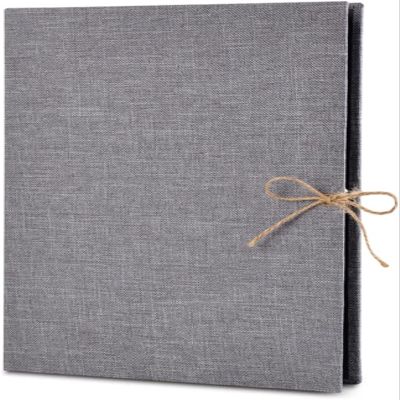 TATSEN Photo Album Linen Scrapbook 60 Black Pages Scrap Book Memory Books Guestbooks DIY Kits