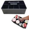 Enjoy Organizer -Extra Large Big Portable Carry Caddy, Cleaning Basket, 8 Compartments Portable Basket with Handle Storage Organizer Stackable Made in USA (2 PACK, Black) view 1