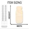 Unfinished Wood Mason Jar Shape Rustic Country Craft up to 46" DIY 7" / 1/2" view 2