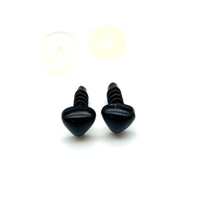 3dancraftit Plastic Safety Nose with washers 3/8" / 9mm 20 pcs Black EB32