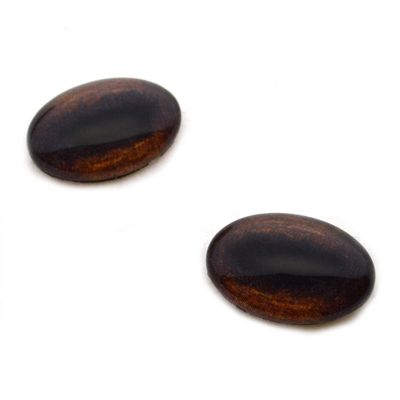 Megan's Beaded Designs Dark Brown Realistic Oval Horse Glass Eyes Sizes 13mm x 18mm, 18mm x 25mm, 30mm x 40mm Art Doll Eyes Animal Jewelry Sculpture Making Crafts (30mm x 40mm)