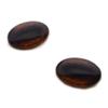 Megan's Beaded Designs Dark Brown Realistic Oval Horse Glass Eyes Sizes 13mm x 18mm, 18mm x 25mm, 30mm x 40mm Art Doll Eyes Animal Jewelry Sculpture Making Crafts (30mm x 40mm) view 1