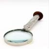 INAM's Premium Quality Magnifying Glass with Blue turquoish Stone for Reading Newapaper, Books, Stamps and Astrologer Nickle Plated. view 2
