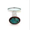 INAM's Premium Quality Magnifying Glass with Blue turquoish Stone for Reading Newapaper, Books, Stamps and Astrologer Nickle Plated. view 3