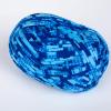 3 Skein Fancy T-Shirt Yarn, Tshirt Fabric Crochet Yarn for Crocheting Bag/Craft Project/Home Decor, 3.3oz/100g, 30yd/27m (5# Dark&Light Blue) view 2