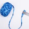 3 Skein Fancy T-Shirt Yarn, Tshirt Fabric Crochet Yarn for Crocheting Bag/Craft Project/Home Decor, 3.3oz/100g, 30yd/27m (5# Dark&Light Blue) view 4