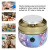 Luqeeg Mini Pottery Wheel Machine for Kids Beginners, Adjustable Speed, Stainless Steel & Aluminum, Ceramic Art Tool, 8.6x8.6cm view 2